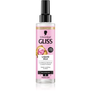 Schwarzkopf Gliss Liquid Silk balsam (nu necesita clatire) pentru intarire si stralucire - imagine 2